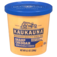 Kaukauna Kaukauna Sharp Cheddar Spreadable Cheese Cup 6.5oz, 6.5 Ounce