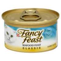 Fancy Feast Cat Food, Gourmet, Classic, Seafood Feast, 3 Ounce