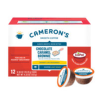 Cameron's Coffee, Smooth, Light Roast, Chocolate Caramel Brownie, EcoPod, 12 Each