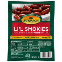 Eckrich Li'l Smokies Cocktail Smoked Sausage Links, 14 Ounce