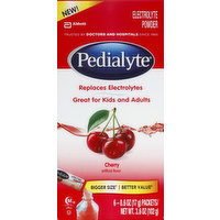 Pedialyte Electrolyte Powder, Packets, Cherry, 6 Each