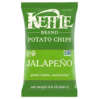 Kettle Brand Potato Chips, Jalapeno, 8.5 Ounce