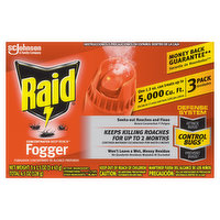 Raid Fogger, Concentrated Deep Reach, 3 Pack, 3 Each