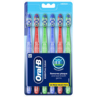 Oral-B Toothbrushes, Medium, 6 Mega Value Pack, 6 Each