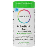 Rainbow Light Active Health Teen, with DermaComplex, Tablets, 90 Each