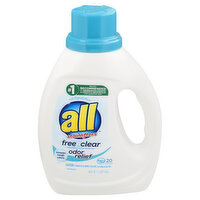 all Detergent, with Stainlifters, Free Clear, 36 Ounce