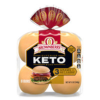 Brownberry Keto White Buns & Rolls, 8 Each