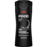AXE Body Wash, Black, 12H, Refreshing Scent,, Frozen Pear & Cedarwood, 16 Ounce