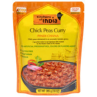 Kitchens of India Chick Peas Curry, Pindi Chana, Mild, 10 Ounce