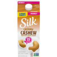 Silk Cashewmilk, Unsweet, Creamy Cashew, 64 Ounce