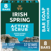 Irish Spring Active Scrub Deodorant Bar Soap , 8 Each