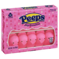 PEEPS Marshmallow Chicks, Pink, 10 Each