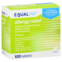 Equaline Allergy Relief, 10 mg, Tablets, 120 Each