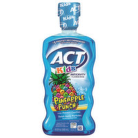 ACT Fluoride Rinse, Anticavity, Alcohol Free, Pineapple Punch, Kids, 16.9 Ounce