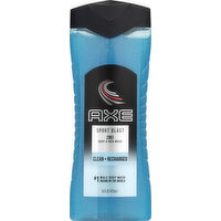 AXE Body & Hair Wash, 2-in-1, Sport Blast, Clean + Recharged, 16 Ounce