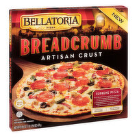 Bellatoria Pizza Breadcrumb Pizza, Artisan Crust, Supreme, 21.96 Ounce