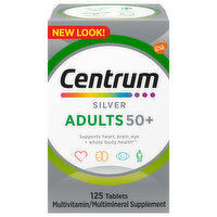 Centrum Silver Multivitamin/Multimineral Supplement, Adults 50+, Tablets, 125 Each