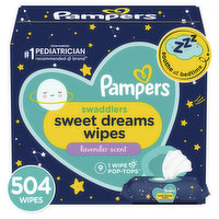 Pampers Swaddlers Baby Wipes Swaddlers Sweet Dreams 9X 504 Count, 504 Each