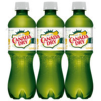 Canada Dry Soda, Zero Sugar, Ginger Ale, 6 Each