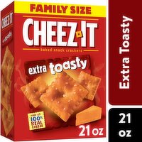 Cheez-It Cheese Crackers, Extra Toasty, Family Size, 21 Ounce