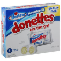 Hostess Mini Donuts, Powdered, Snack Size, 8 Each