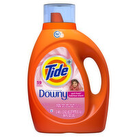 Tide Tide Plus A Touch of Downy Liquid Laundry Detergent, April Fresh, 84 fl oz, 59 loads, HE Compatible, 84 Fluid ounce