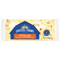 Crystal Farms Cheese, Pepper Jack, 7 Ounce