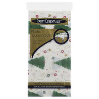 Party Essentials Tablecover, Plastic, Rectangle, 1 Each