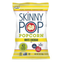 SkinnyPop Popcorn, White Cheddar Flavor, 1 Ounce