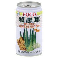 FOCO Aloe Vera Drink, with Honey, 11.8 Ounce