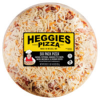 Heggies Pizza Pizza, Thin Crust, Six Pack, 30 Ounce