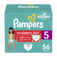 Pampers Cruisers Cruisers 360 Diapers Size 5 56 Count, 56 Each