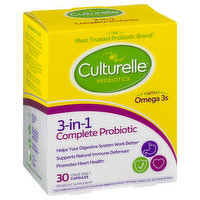 Culturelle Complete Probiotic, 3-in-1, with Omega 3s, 30 Each