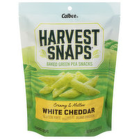 Harvest Snaps Snacks, Baked Green Pea, White Cheddar, 3 Ounce