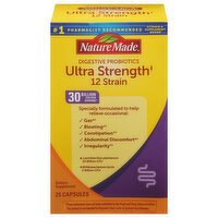 Nature Made Digestive Probiotics, Ultra Strength, 12 Strain, Capsules, 25 Each