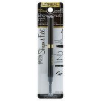 L'Oreal Brow Stylist Shape & Fill Mechanical Pencil, Triangular Tip, Dark Brunette 420, 0.008 Ounce