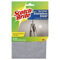 Scotch-Brite Cleaning Cloth, Microfiber, Stainless Steel, 1 Each