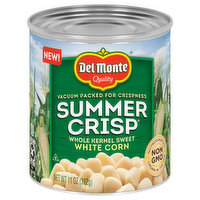 Del Monte Summer Crisp White Corn, Sweet, Whole Kernel, 11 Ounce