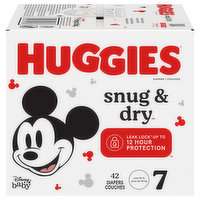 Huggies Snug & Dry Diapers, Disney Baby, 7 (Over 41 lb), 42 Each