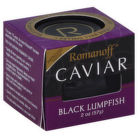 Romanoff Caviar, Black Lumpfish, 2 Ounce