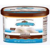 Cedar Crest Vanilla Ice Cream, 48 Ounce