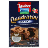 Loacker Quadratini Wafer Cookies, Chocolate, Bite Size, 8.82 Ounce