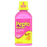 Pepto-Bismol Multi-Symptom Pepto Bismol Liquid, Nausea, Upset Stomach & Diarrhea Relief, Over-the-Counter Medicine, 16 Oz, 16 Ounce