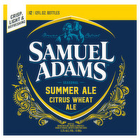 Samuel Adams Beer, Summer Ale, Citrus Wheat Ale