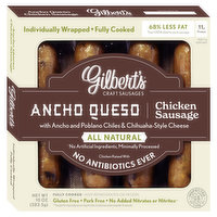 Gilbert's Queso Chicken Sausage, 10 Ounce