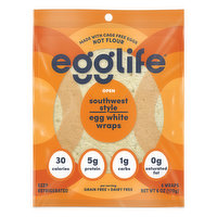 Egglife Egg White Wraps, Southwest Style, 6 Each