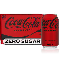 Coca-Cola Zero Sugar  Diet Soda Soft Drink, 24 Each