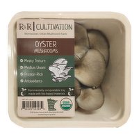R&R Cultivation Local Organic Oyster Mushrooms, 3.5 Ounce