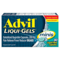 Advil Ibuprofen, 200 mg, Minis, Capsules, 80 Each