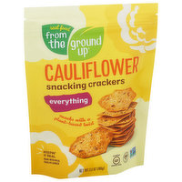 From the Ground Up Snacking Crackers, Cauliflower, Everything, 3.5 Ounce